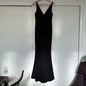 Lulu’s Black floor length mermaid dress